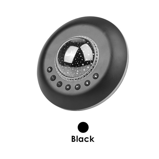 OBERLO | Baby Sleeping White Noise Machine USB Powered Timed Sleep Sound Machine with Star Projector Night Light 3 In 1 Multifunctional