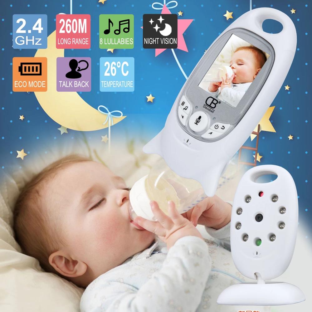 OBERLO | Baby Sleeping Monitor Color Video Wireless Baby Monitor Home Security Camera 2 Talk Night Vision LED Temperature Monitoring